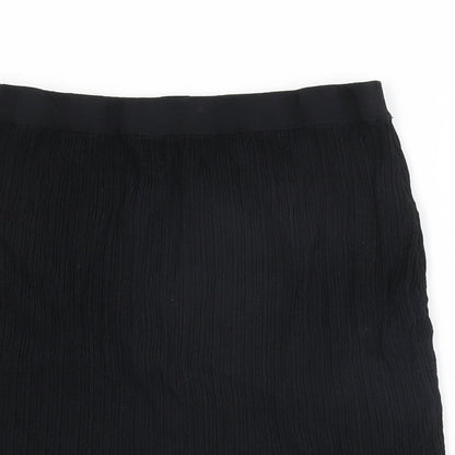 Next Womens Black Viscose Straight & Pencil Skirt Size 8