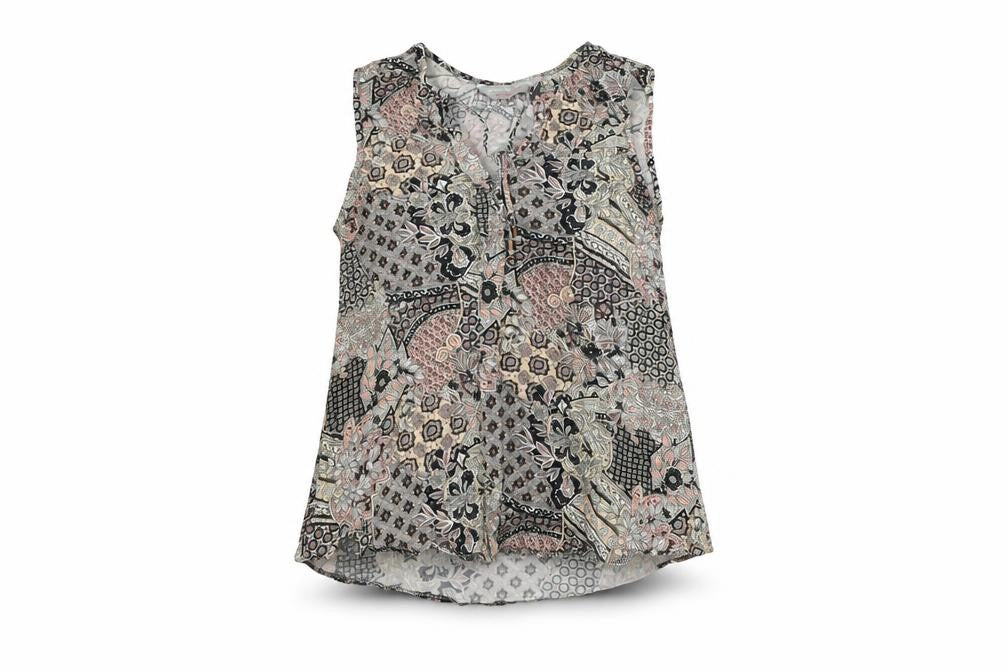 Dorothy Perkins Womens Multicoloured Floral Viscose Basic T-Shirt Size 8 V-Neck