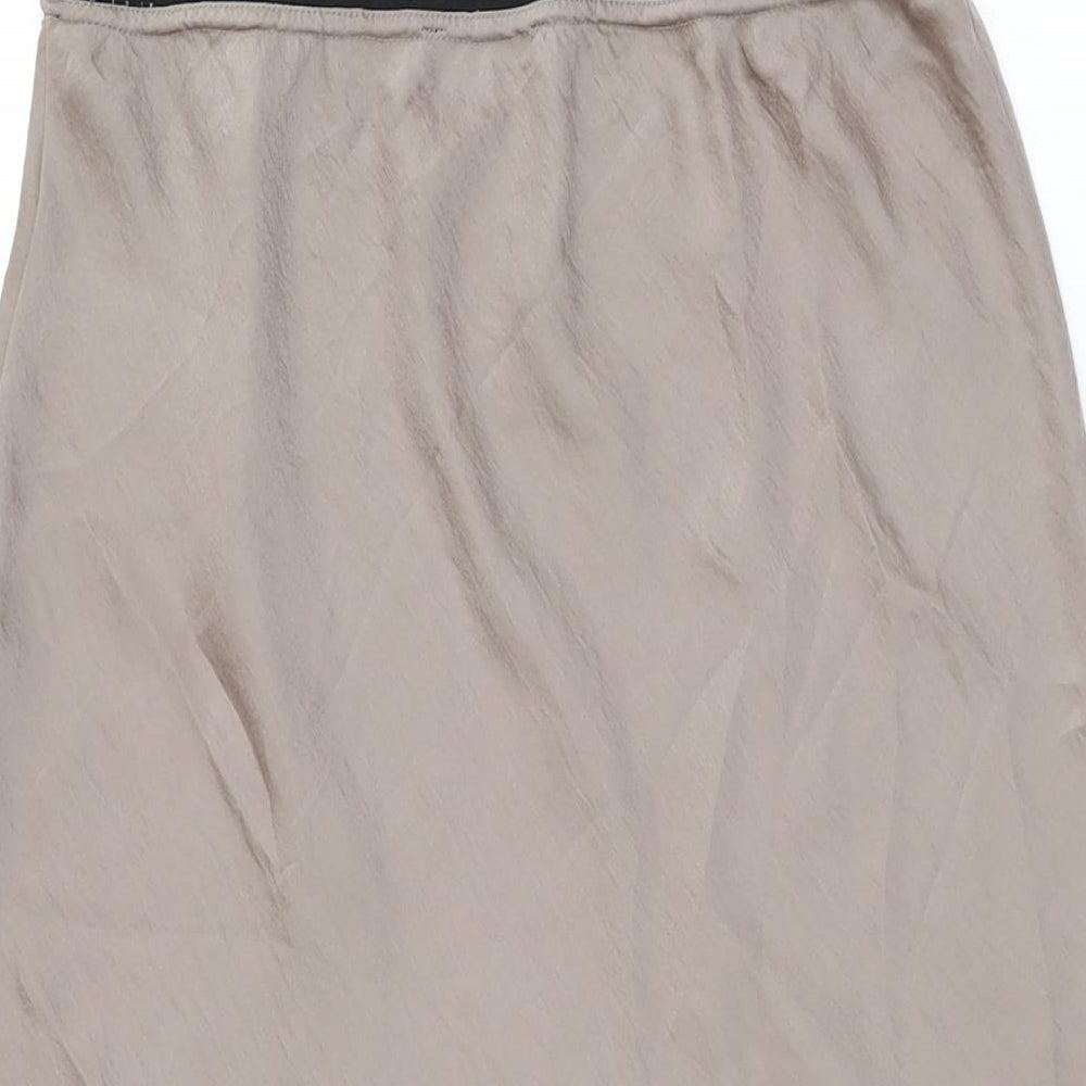 Innocence Womens Brown Polyester Swing Skirt Size 16