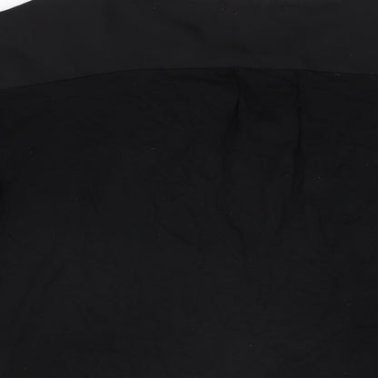 Christian Siriano Womens Black Polyester Basic Blouse Size S V-Neck