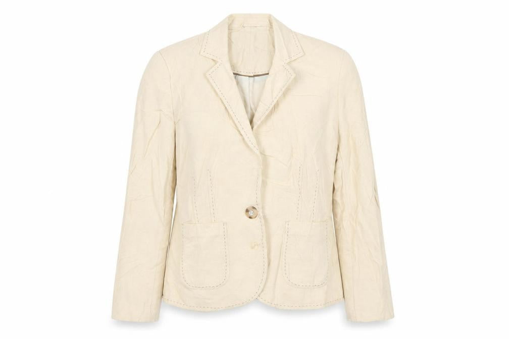 Per Una Womens Beige Jacket Blazer Size 10 Button