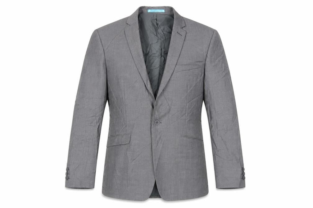 Burton Mens Grey Polyester Jacket Suit Jacket Size 40 Regular