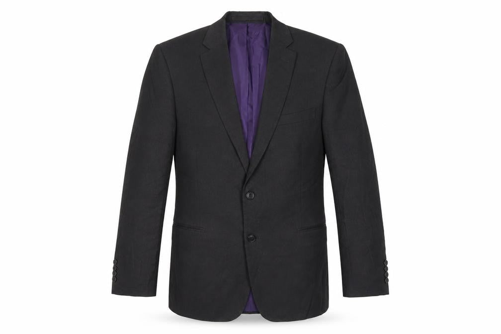 Marks & Spencer Mens Black Polyester Jacket Suit Jacket Size 44 Regular