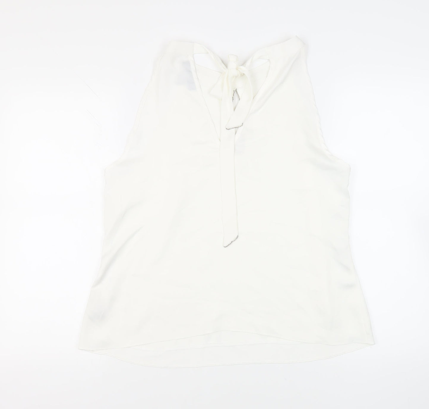 Dorothy Perkins Womens White Polyester Basic Blouse Size 16 Halter