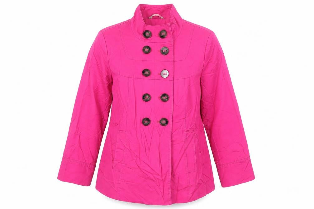 Marks and Spencer Womens Pink Jacket Size 14 Button