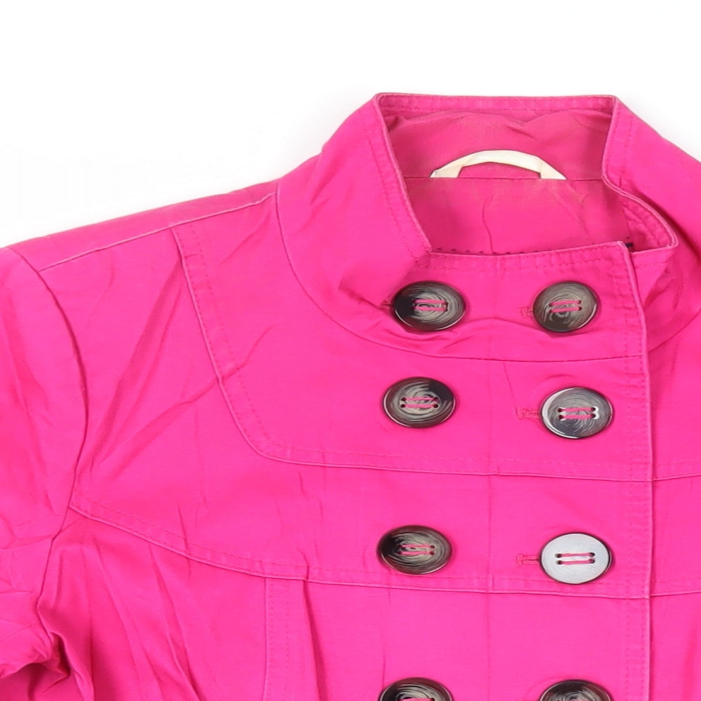 Marks and Spencer Womens Pink Jacket Size 14 Button