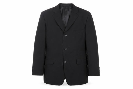 Charlton Gray Mens Black Polyester Jacket Blazer Size 42 Regular