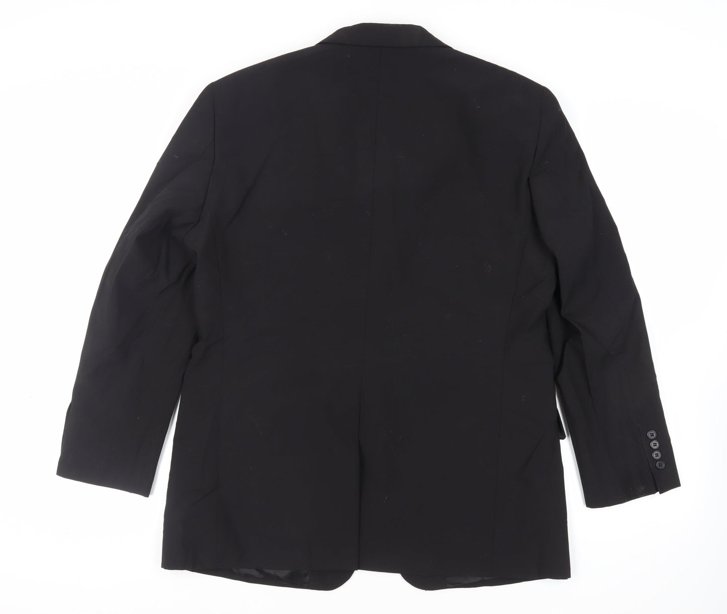 Charlton Gray Mens Black Polyester Jacket Blazer Size 42 Regular