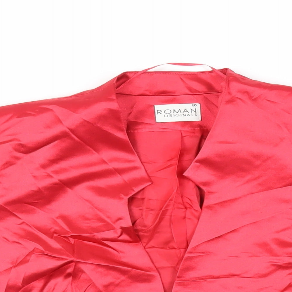 Roman Womens Red Jacket Size 10 - Open