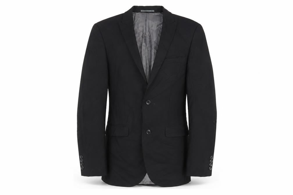 NEXT Mens Black Polyester Jacket Suit Jacket Size 36 Regular