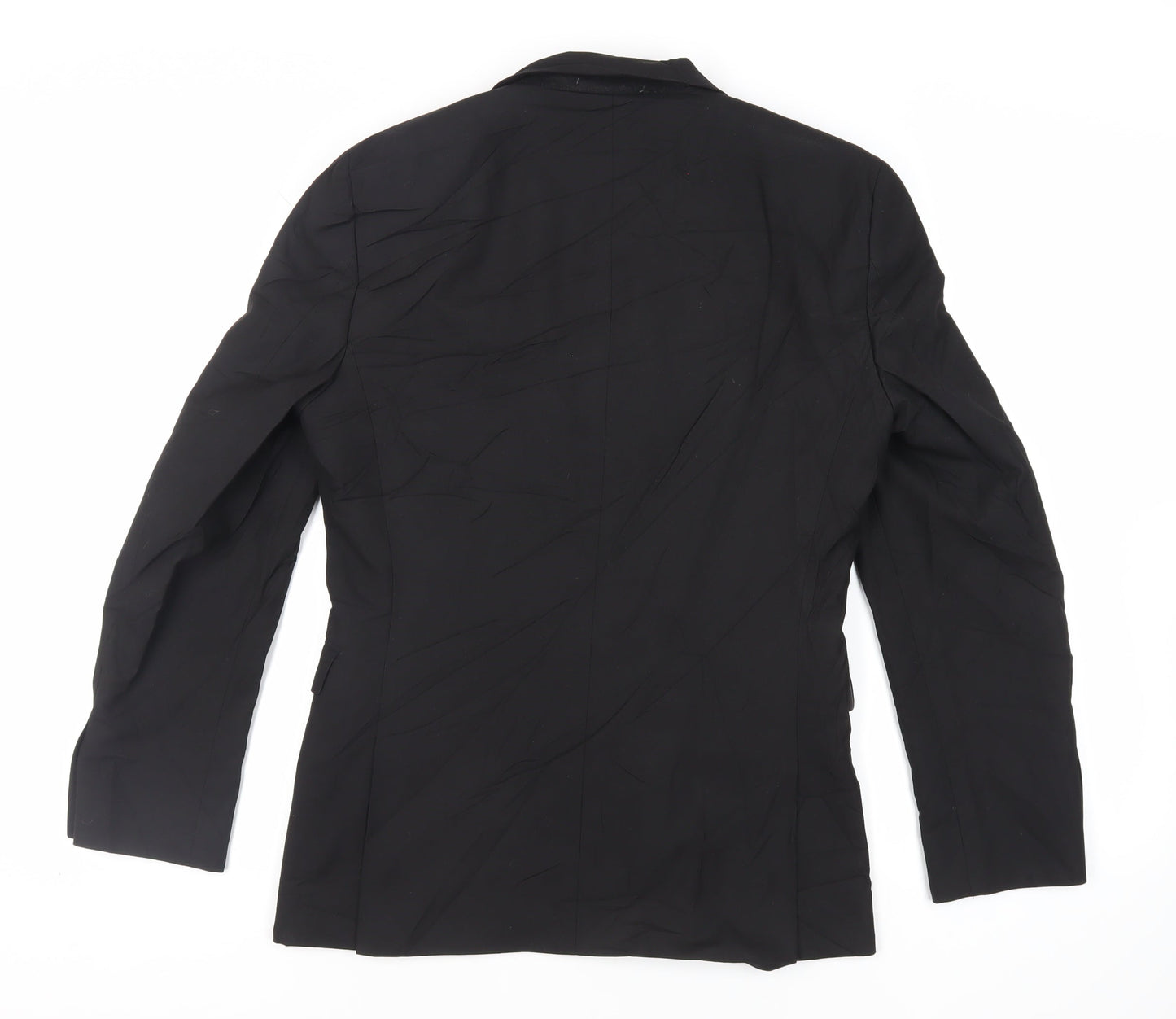 NEXT Mens Black Polyester Jacket Suit Jacket Size 36 Regular