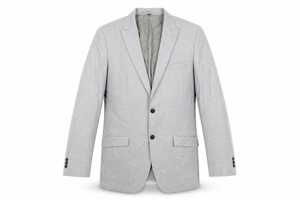 Marks & Spencer Mens Grey Polyester Jacket Blazer Size 42 Regular