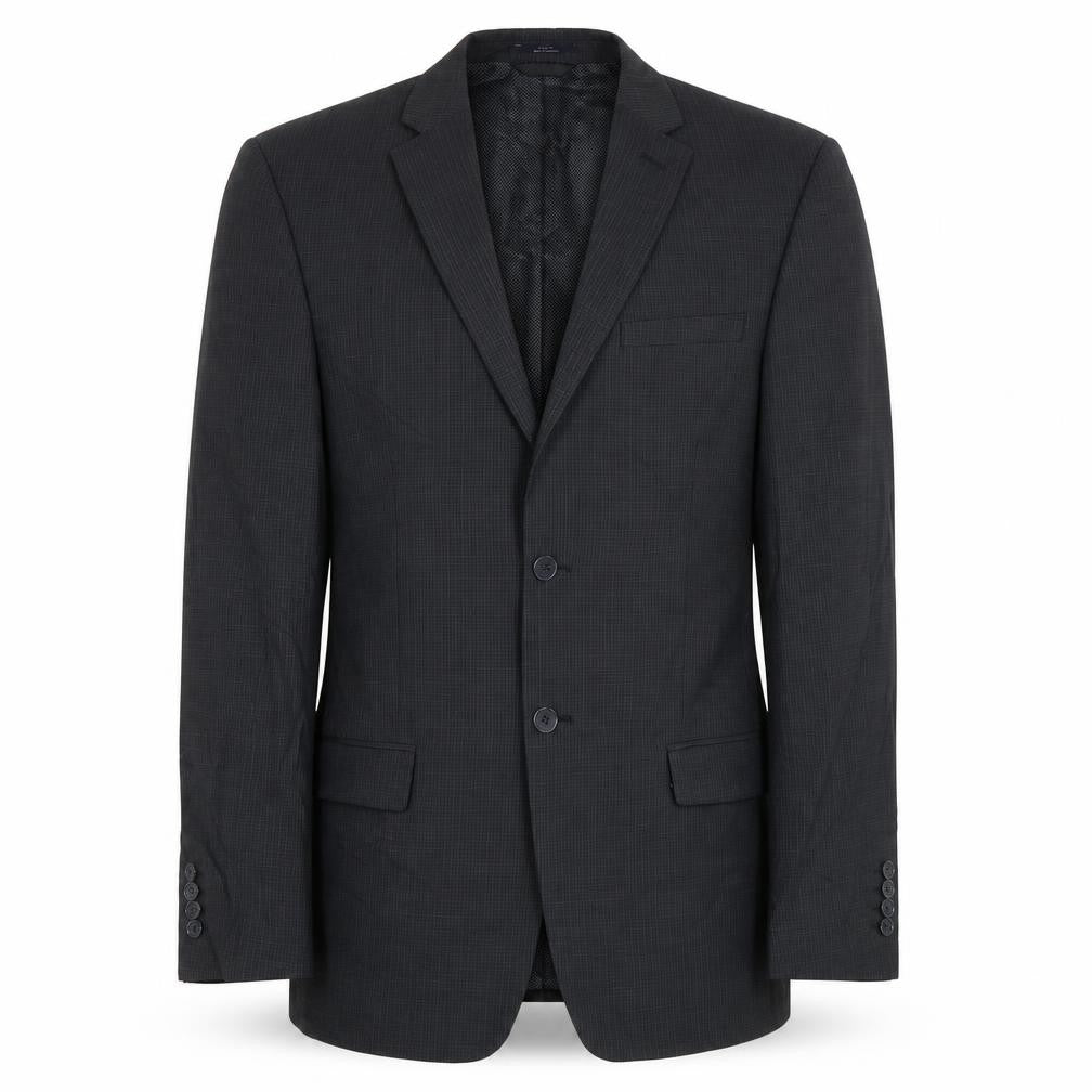 Marks & Spencer Mens Grey Check Wool Jacket Suit Jacket Size 38 Regular
