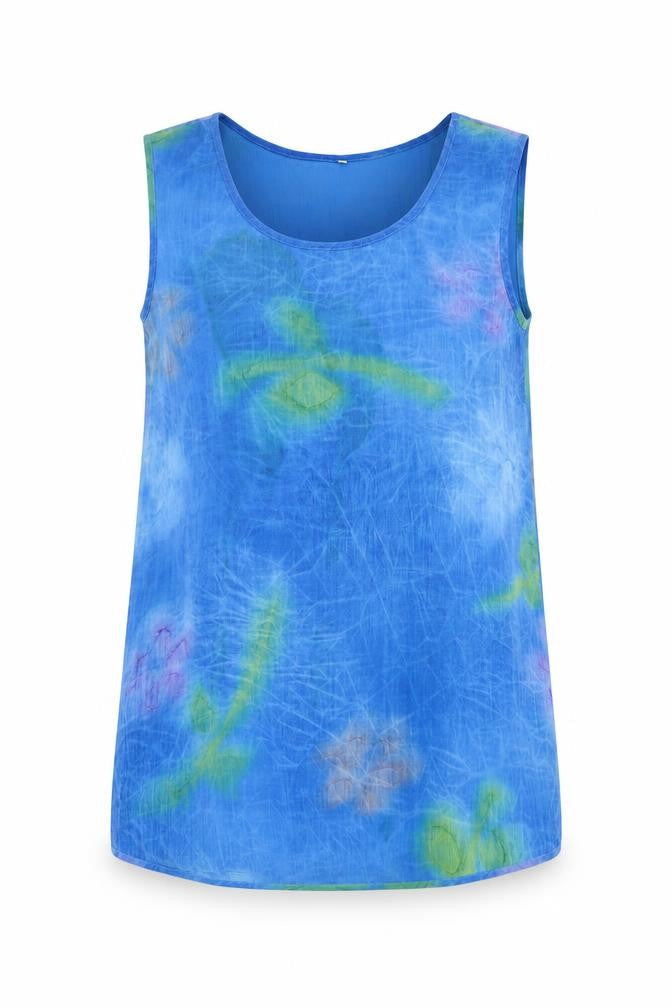 Travelling Light Womens Multicoloured Geometric Polycarbamide Tunic Blouse Size 8 Round Neck