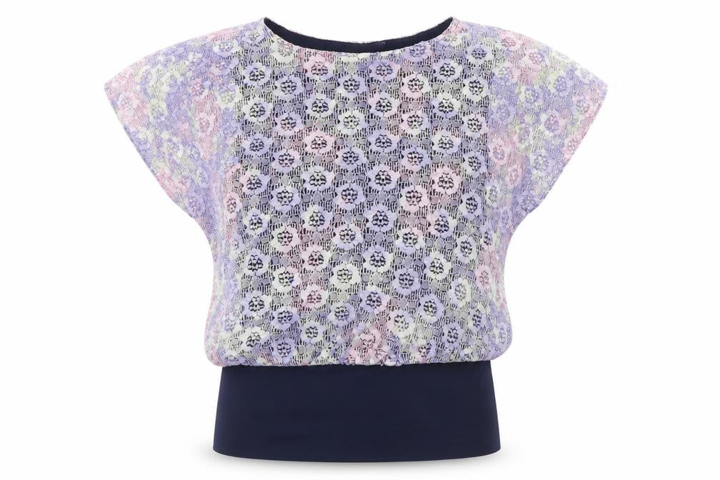 Emma Jay Womens Multicoloured Polyester Tunic Blouse Size 12 Boat Neck