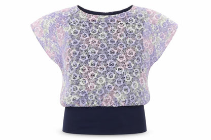 Emma Jay Womens Multicoloured Polyester Tunic Blouse Size 12 Boat Neck