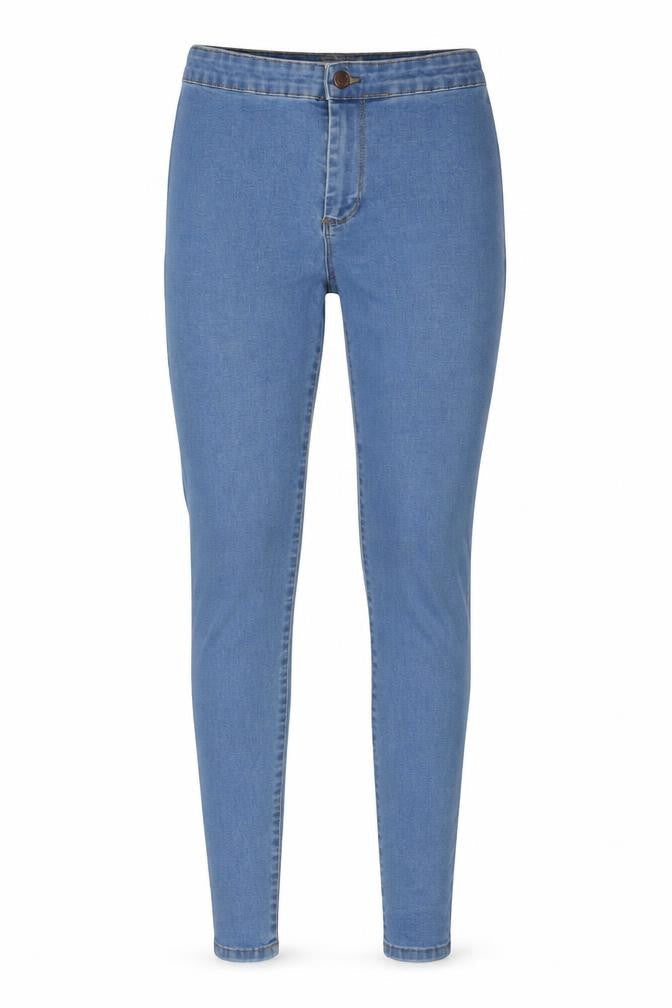 Denim & Co. Womens Blue Polyester Blend Skinny Jeans Size 10 L31 in Regular Zip