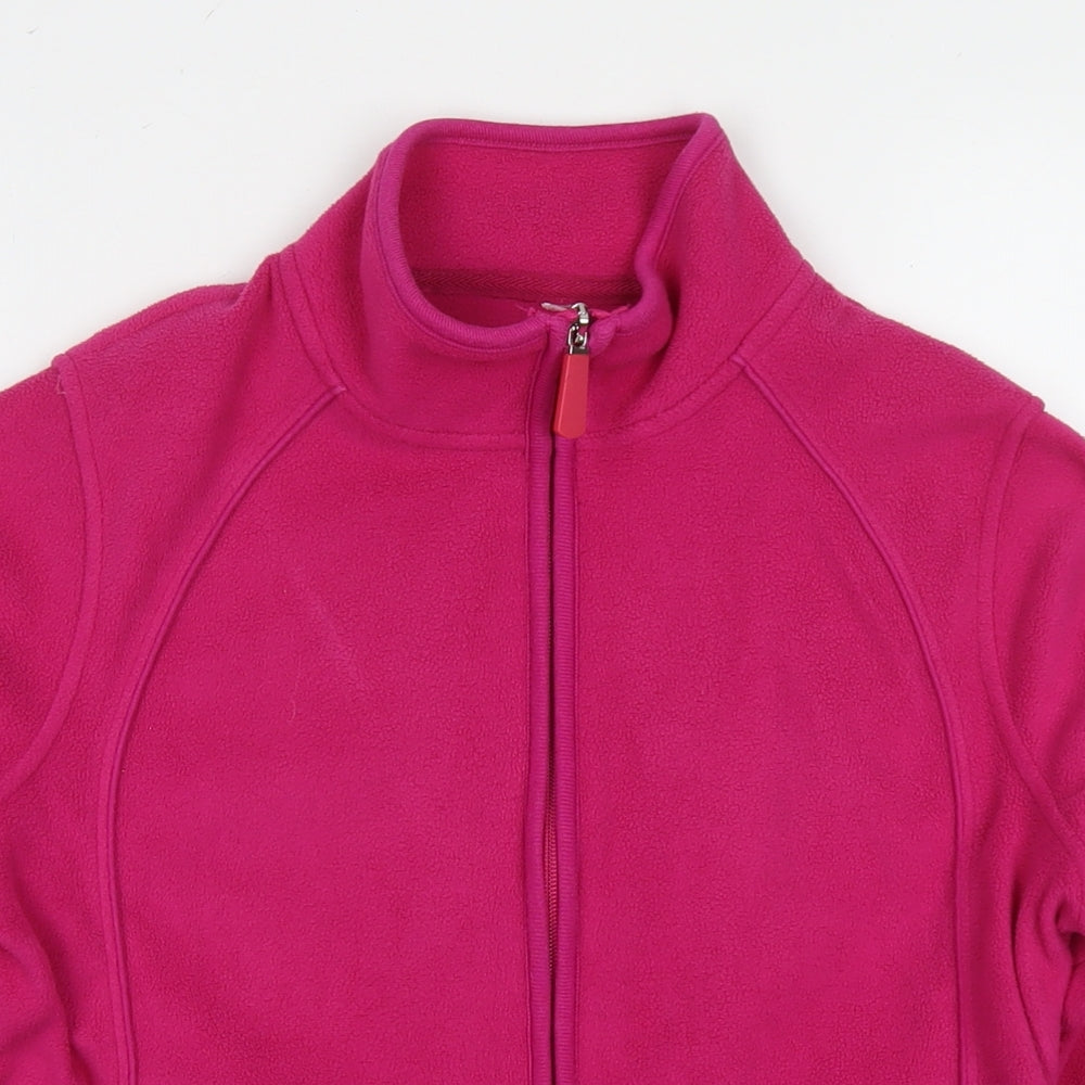 Marks and Spencer Womens Pink Jacket Size 12 Zip