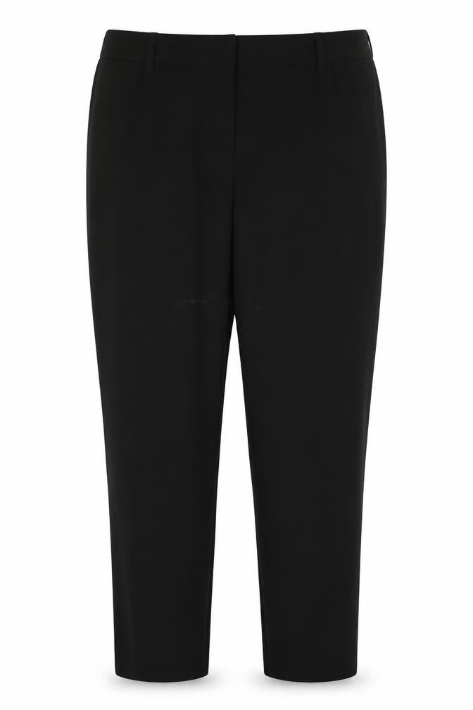 Autograph Womens Black Polyester Trousers Size 14 L27 in Regular Zip