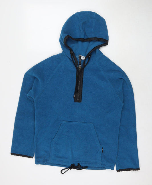 ILA Womens Blue Polyester Pullover Hoodie Size 12 Pullover