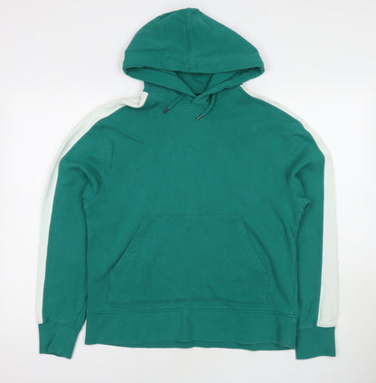 Topman Mens Green Cotton Pullover Hoodie Size XS