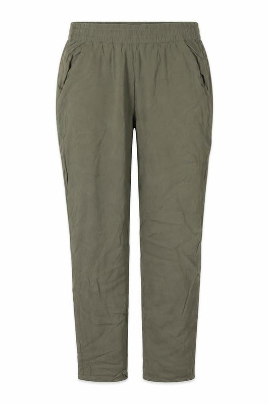 Divided by H&M Womens Green Viscose Trousers Size 8 L25 in Regular