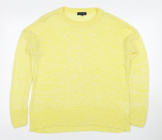 New Look Womens Yellow Round Neck Acrylic Pullover Jumper Size M