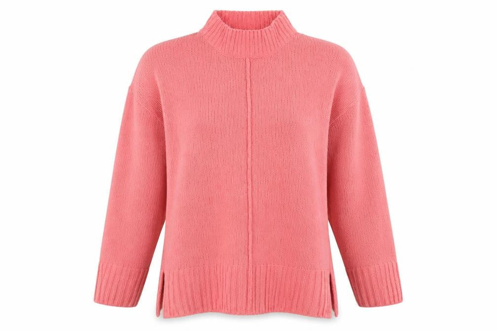 Marks & Spencer Womens Pink Round Neck Polyester Pullover Jumper Size M