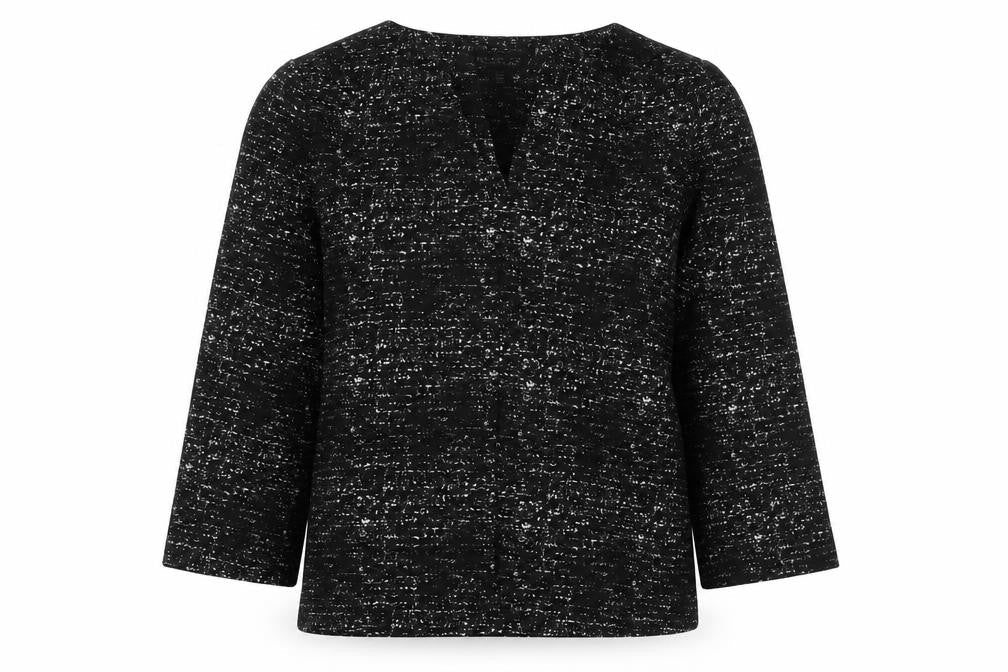 Rachel Zoe Womens Black Cotton Basic Blouse Size M Round Neck