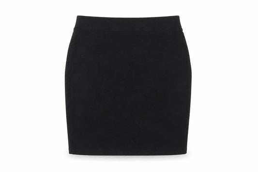 H&M Womens Black Cotton Straight & Pencil Skirt Size S
