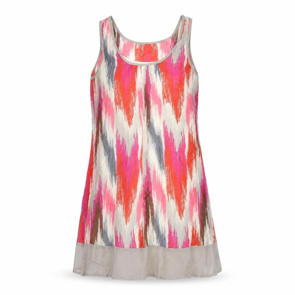 ASOS Womens Multicoloured Geometric Polyester Tank Dress Size 8 Scoop Neck Pullover