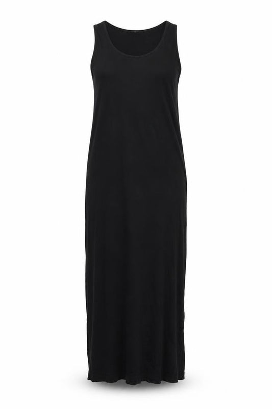 Select Womens Black Viscose T-Shirt Dress Size 14 Round Neck Pullover