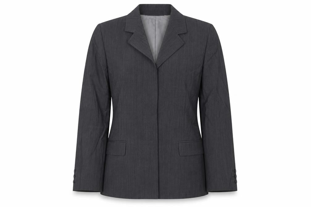 St Michael Womens Grey Jacket Blazer Size 8 Button