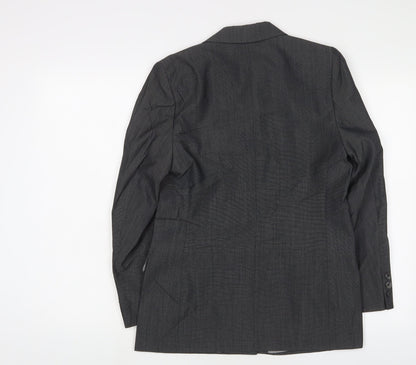 St Michael Womens Grey Jacket Blazer Size 8 Button