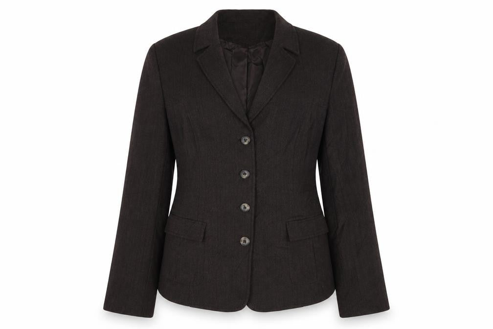 NAF NAF Womens Brown Jacket Blazer Size 12 Button