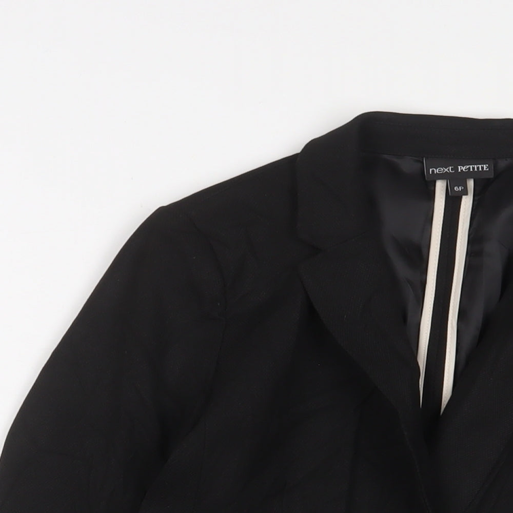 NEXT Womens Black Jacket Blazer Size 6 Button