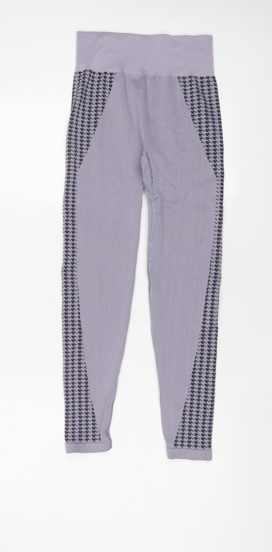 ASOS Womens Purple Polyamide Capri Leggings Size M L20 in