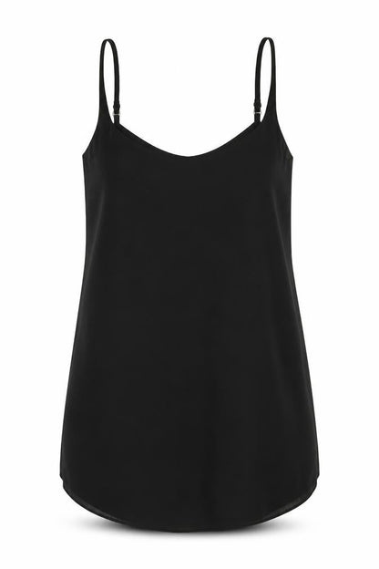 Front view of Miss Selfridge women’s black polyester mini, size UK 8, scoop neck pullover