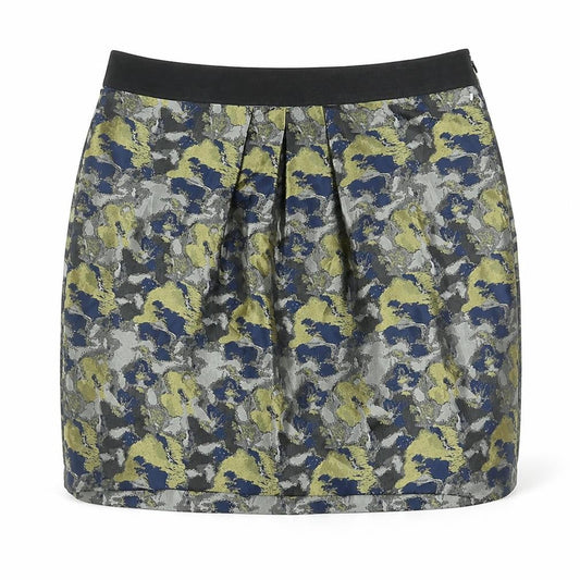 Clements Ribeiro Womens Multicoloured Geometric Polyester Mini Skirt Size 12 Zip