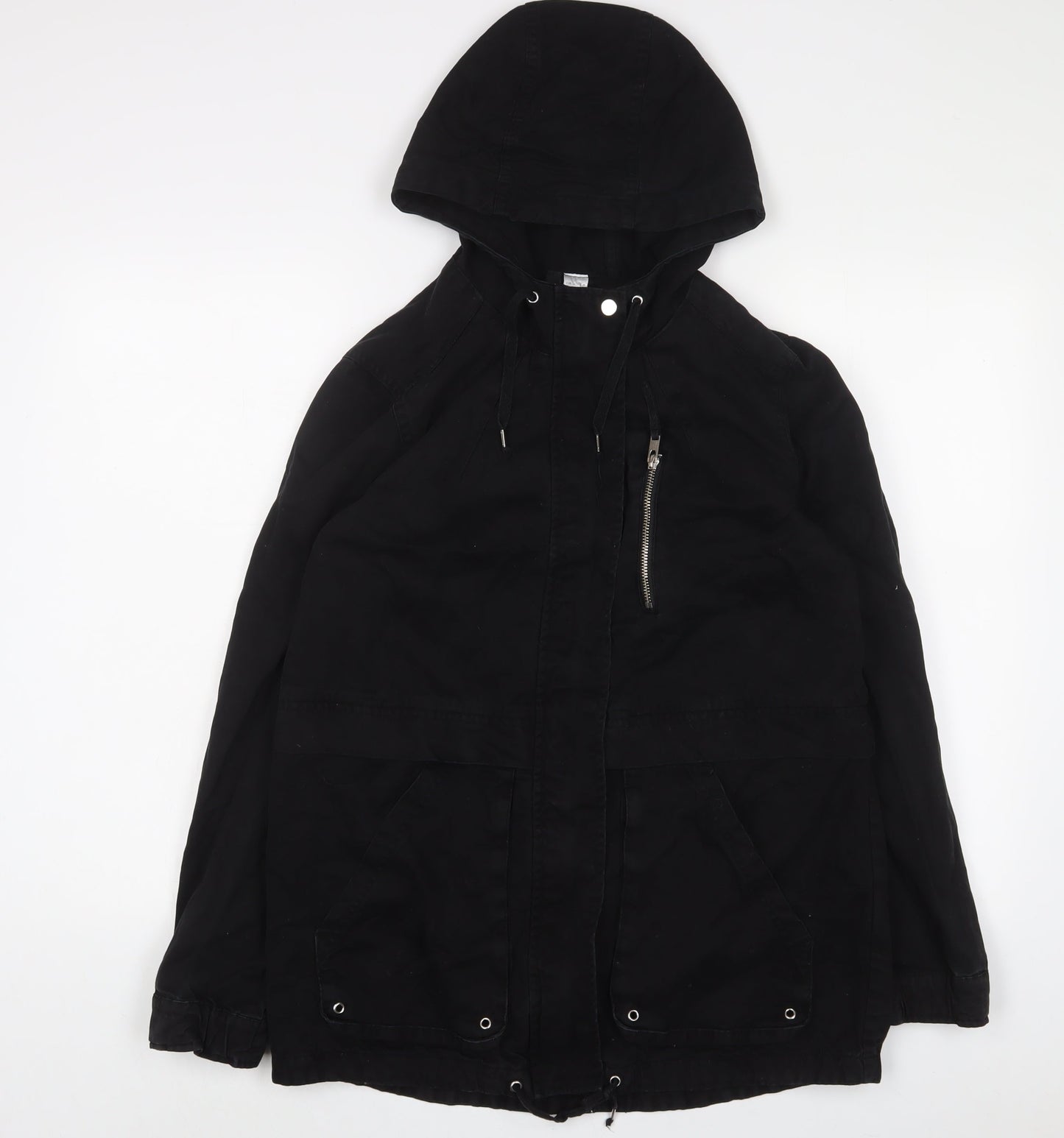 H&M Womens Black Jacket Size 8 Zip