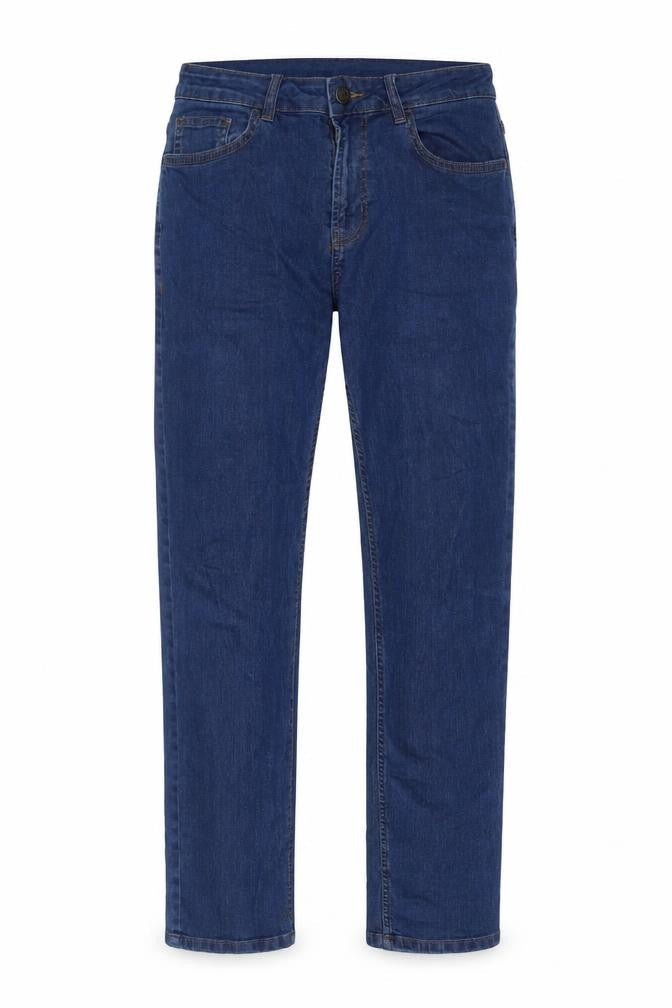 Denim & Co. Mens Blue Cotton Straight Jeans Size 32 in L32 in Slim Zip