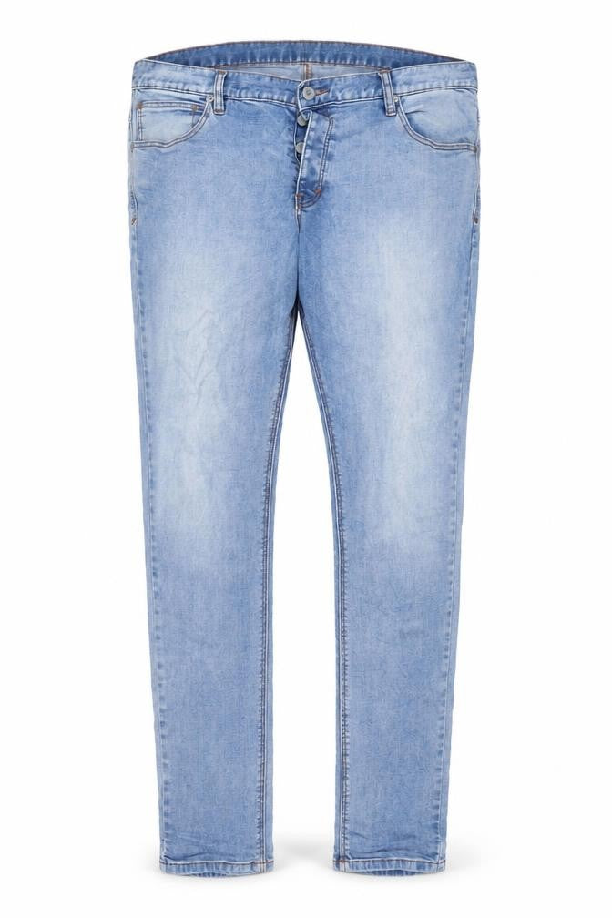 A.BRAND Mens Blue Cotton Skinny Jeans Size 36 in L32 in Regular Zip