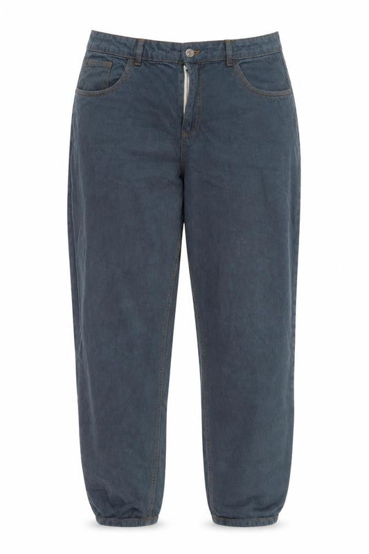 Denim & Co. Womens Blue Cotton Tapered Jeans Size 16 L29 in Regular Zip
