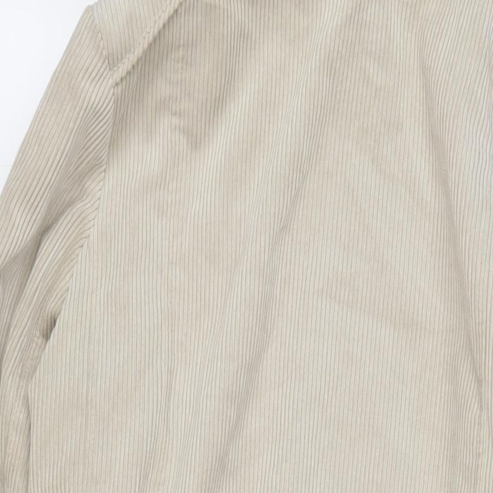 Klass Womens Beige Jacket Size M Zip