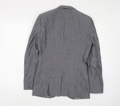 Next Mens Grey Wool Jacket Suit Jacket Size 36 Regular