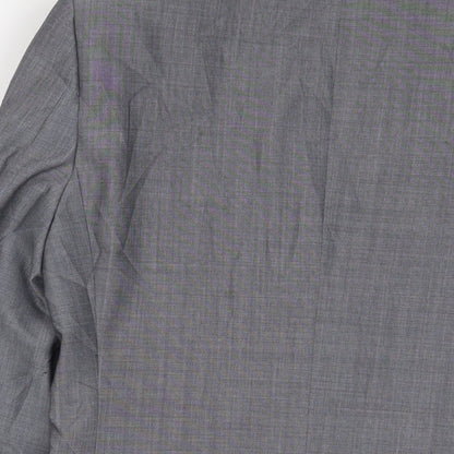 Next Mens Grey Wool Jacket Suit Jacket Size 36 Regular