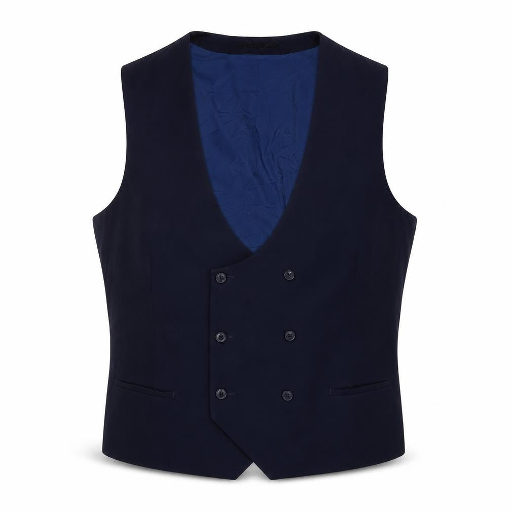 OneSixFive Mens Blue Polyester Jacket Suit Waistcoat Size 46 Regular