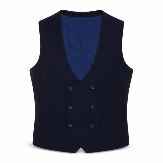 ONESIX5IVE Mens Blue Polyester Jacket Suit Waistcoat Size 46 Regular