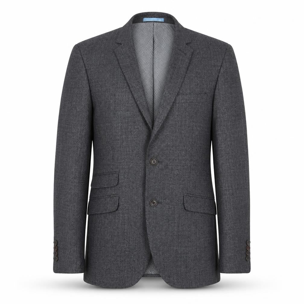 Burton Mens Grey Wool Jacket Suit Jacket Size 36 Regular