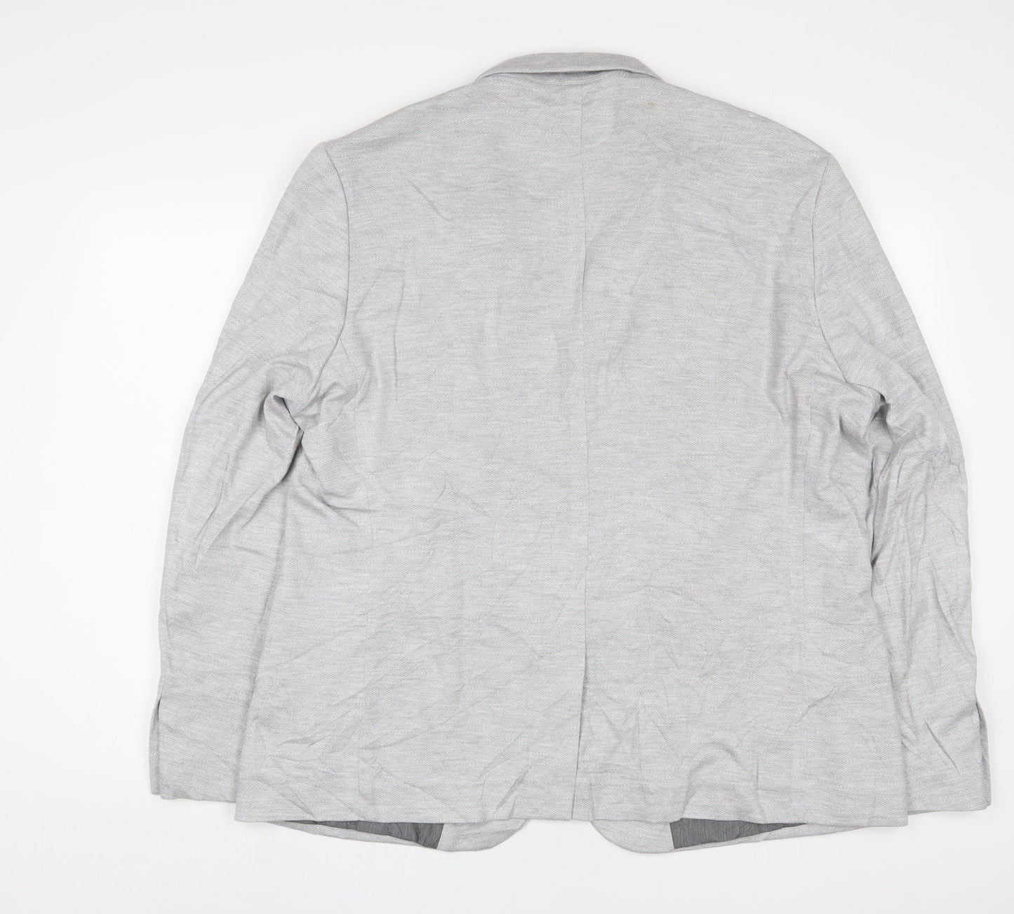 NEXT Mens Grey Viscose Jacket Suit Jacket Size 48 Regular